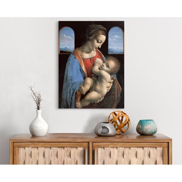 Madonna Litta by Leonardo Da Vinci - Wrapped Canvas Painting Astoria Grand Size: 80cm H x 60cm W x 4cm D on Productcaster.