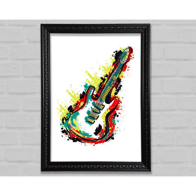 Guitar Vibrations Framed Print Rosalind Wheeler Format: Black Framed Paper, Size: 42cm H x 59.7cm W x 3cm D on Productcaster.