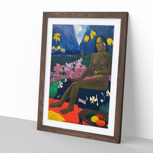 Seated Woman Vol.3 by Paul Gauguin - Picture Frame Painting East Urban Home Size: 48cm H x 36cm W x 2cm D, Frame Option: Walnut Framed on Productcaster.