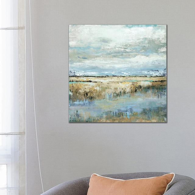 'Coastal Marsh' by Tava Studios Print on Wrapped Canvas Highland Dunes Size: 66.04cm H x 66.04cm W x 3.81cm D on Productcaster.