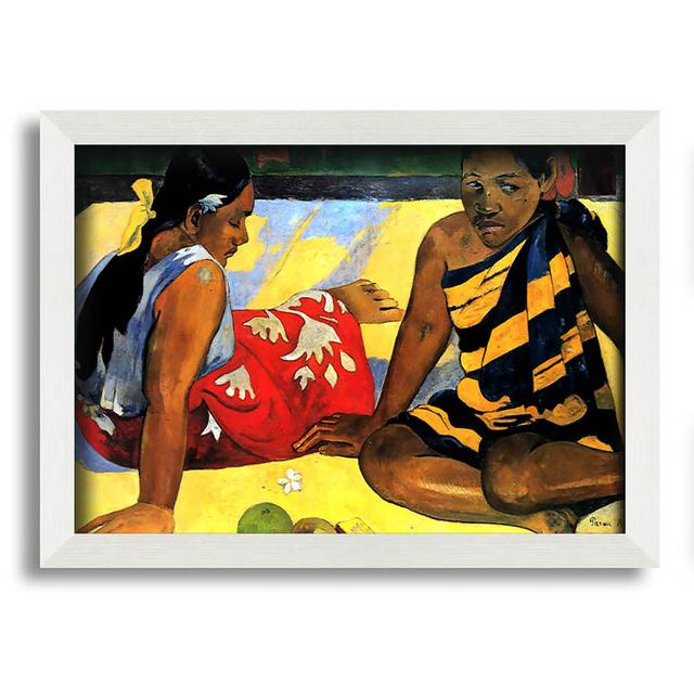 Two Women From Tahiti by Paul Gauguin - Single Picture Frame Art Prints Ophelia & Co. Size: 42cm H x 59.7cm W on Productcaster.