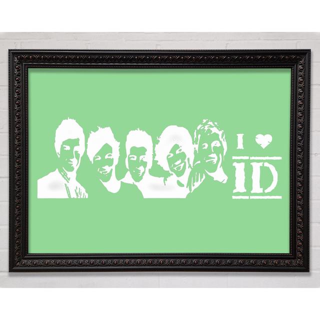 Musik Zitat I Love 1 Direction - Einzelner Bilderrahmen Kunstdrucke Happy Larry Farbe: Grün, Größe: 84,1 cm H x 118,9 cm B x 1,5 cm T, Format: Poster on Productcaster.