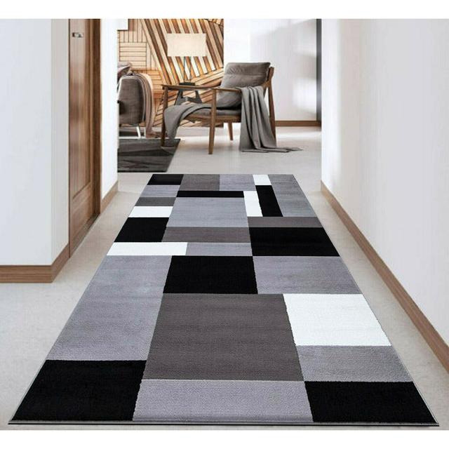 Amisaday Flatweave Grey/White/Black Rug Metro Lane Rug Size: Rectangle 80 x 150cm on Productcaster.