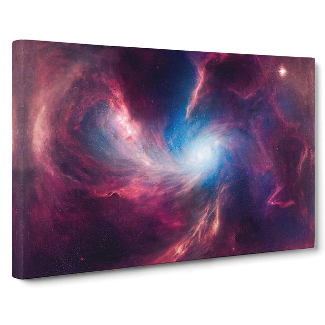 Galaxy Art Painting Vol.1 - Wrapped Canvas Print 17 Stories Size: 50cm H x 76cm W x 3cm D on Productcaster.