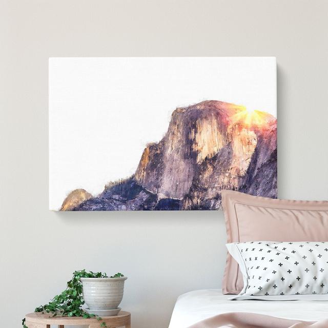 Half Dome At In California Painting - Wrapped Canvas Graphic Art East Urban Home Size: 40cm H x 60cm W x 3cm D on Productcaster.