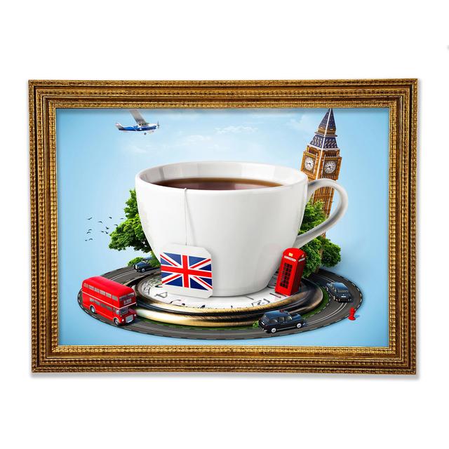 The Mug Of London Framed Print Happy Larry Size: 59.1cm H x 84.1cm W x 3cm D on Productcaster.