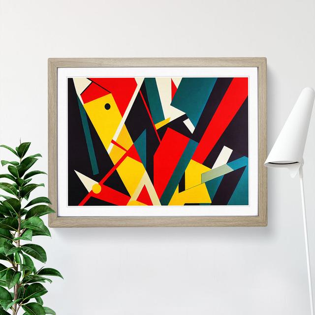 Bauhaus Vol.6 Abstract - Single Picture Frame Print Metro Lane Frame Colour: Oak, Size: 34cm H x 46cm W x 2cm D on Productcaster.