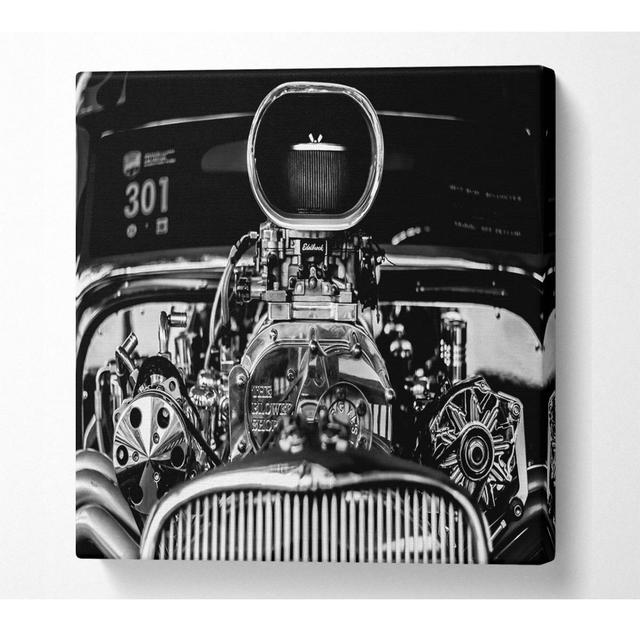 Baulch Huge Block Engine - Wrapped Canvas Art Prints Borough Wharf Size: 50.8cm H x 50.8cm W x 10cm D on Productcaster.