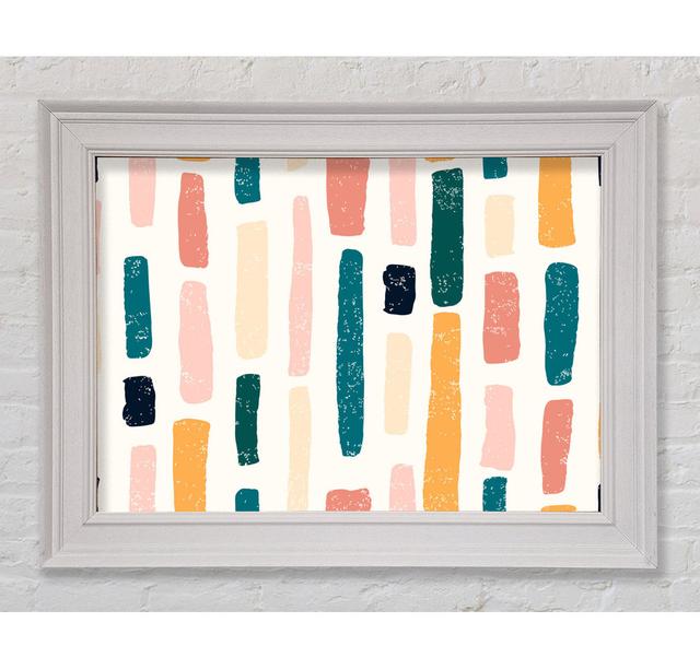 Lines Of Pastel - Print Isabelline Size: 59.7cm H x 84.1cm W x 8cm D on Productcaster.