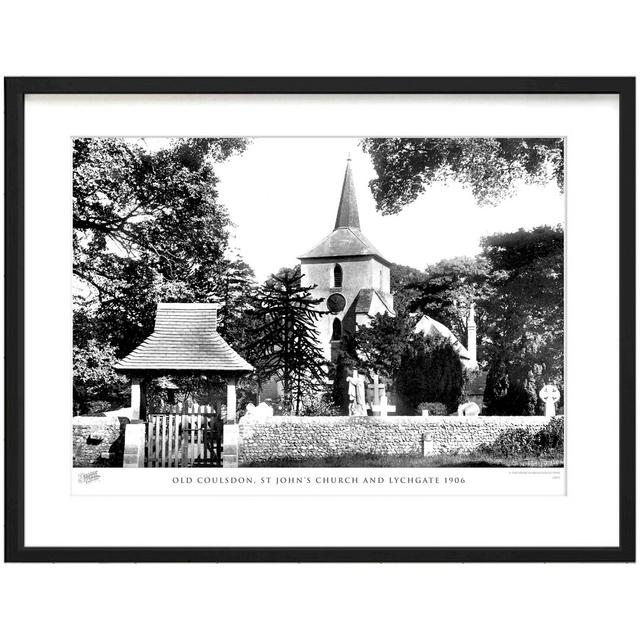 Old Coulsdon, St John's Church And Lychgate 1906 by Francis Frith - Single Picture Frame Print The Francis Frith Collection Size: 28cm H x 36cm W x 2. on Productcaster.