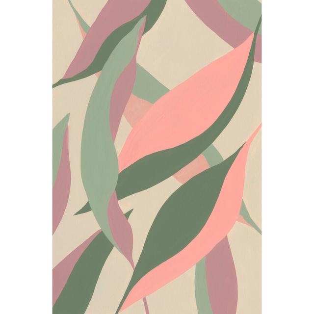 Elongated Leaves II - Wrapped Canvas Graphic Art Corrigan Studio Size: 30cm H x 20cm W on Productcaster.