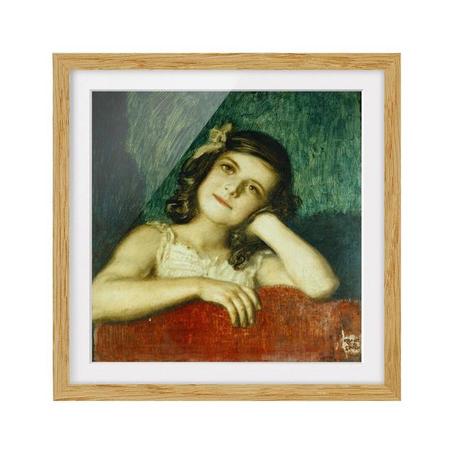 'Mary' by Franz von Stuck Framed Painting Print East Urban Home Frame Options: Natural oak, Size: 70cm H x 70cm W on Productcaster.