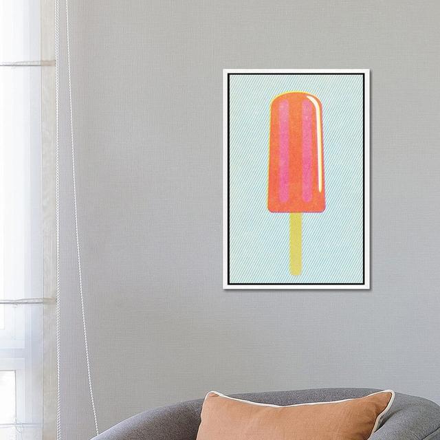 Popsicle by Joseph McDermott - Graphic Art Print on Canvas 17 Stories Size: 66.04cm H x 45.72cm W x 3.81cm D, Format: White Framed on Productcaster.