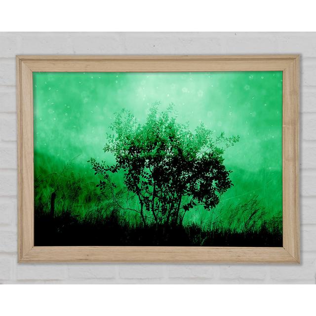 Emerald Tree Framed Print Ebern Designs Size: 29.7cm H x 42cm W on Productcaster.