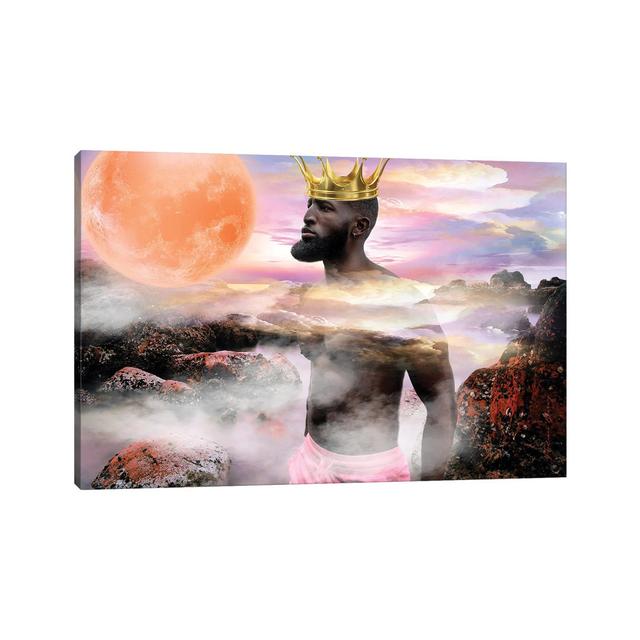 He's King by Yvonne Coleman Burney - Wrapped Canvas Graphic Art Alpen Home Size: 45.72cm H x 66.04cm W x 1.91cm D on Productcaster.