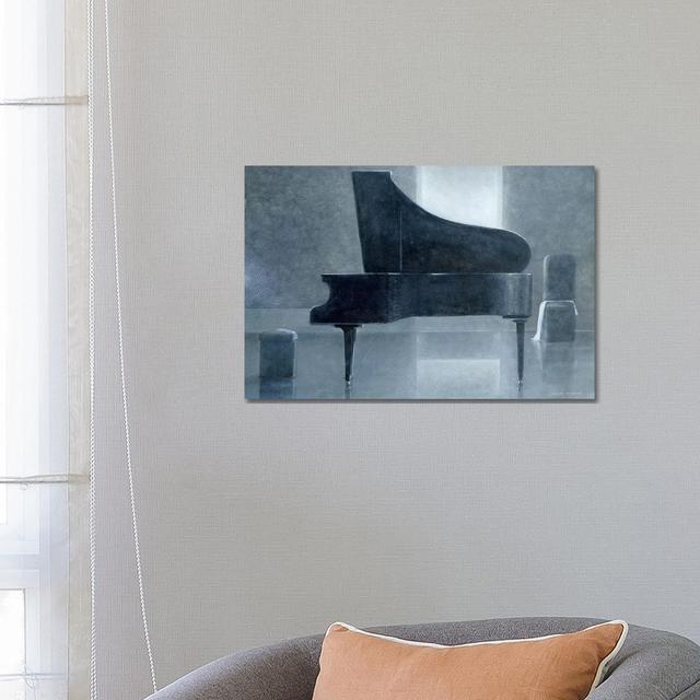 Black Piano by - Wrapped Canvas Graphic Art ClassicLiving Size: 45.72cm H x 66.04cm W x 3.81cm D on Productcaster.