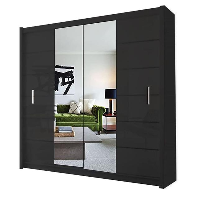 Drehtürenschrank (Set of 20) Decoterior Größe: 216 cm H x 180 cm B x 62 cm T, Ausführung: Schwarz on Productcaster.