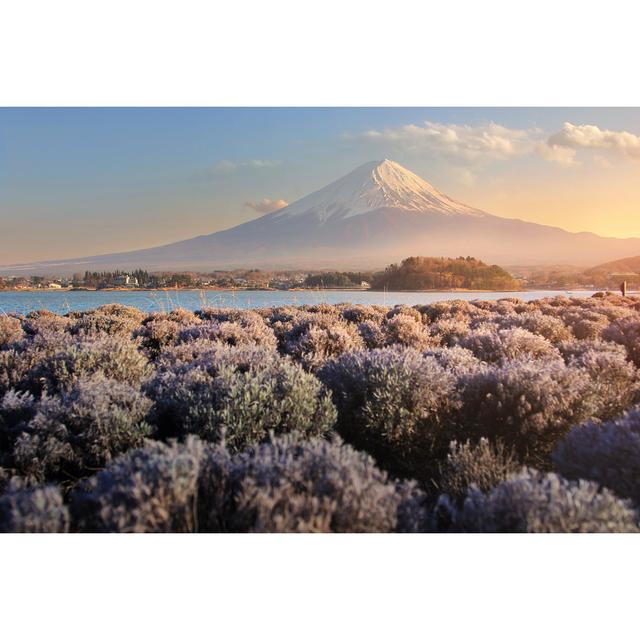 Mountain Fuji by Goodze - Wrapped Canvas Photograph Alpen Home Size: 30cm H x 46cm W on Productcaster.