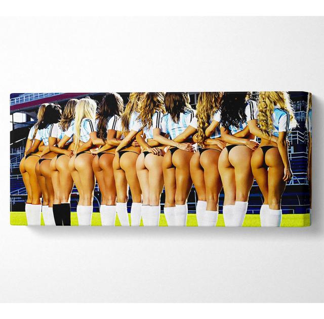 Cheeky Sport - Wrapped Canvas Art Prints Latitude Run Size: 71cm H x 162.5cm W x 10cm D on Productcaster.