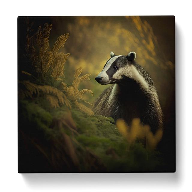 Badger Photograph No.1 - Print Alpen Home Size: 35cm H x 35cm W x 3cm D on Productcaster.