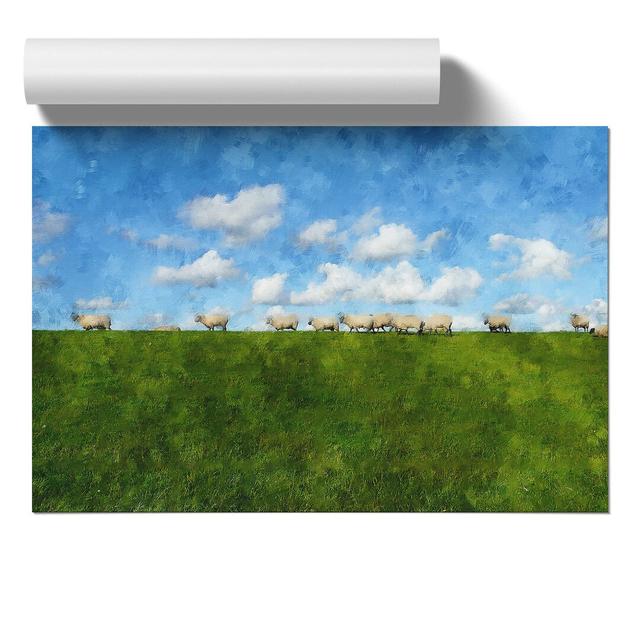 Flock Of Sheep Vol.4 - No Frame Painting East Urban Home Size: 30cm H x 42cm W x 0.1cm D on Productcaster.