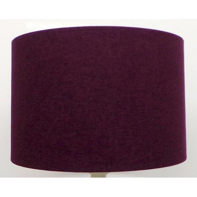 Pebble 35cm Cotton Drum Lamp Shade Latitude Run Colour: Damson Purple on Productcaster.