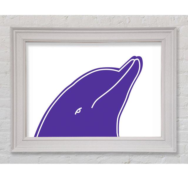 Purple Dolphin - Single Picture Frame Art Prints Bright Star Size: 42cm H x 59.7cm W x 8cm D on Productcaster.