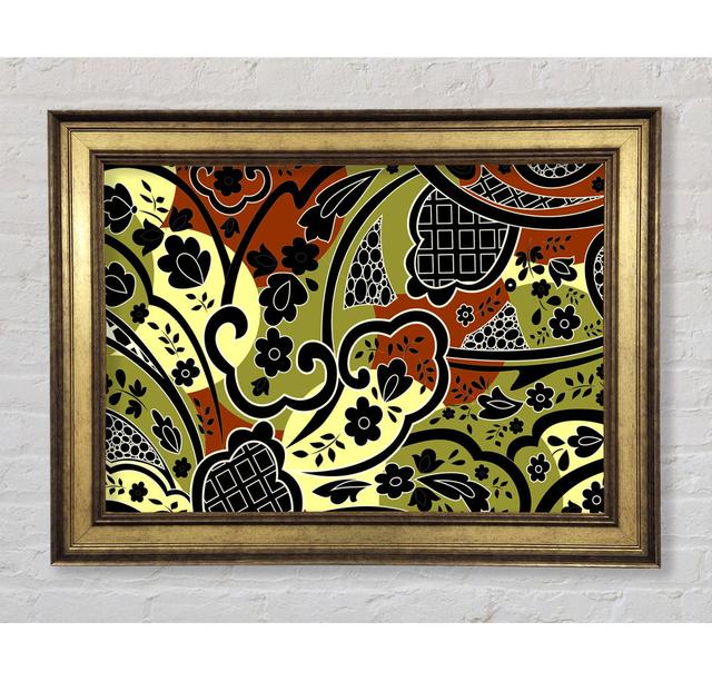 Paisley Leaves - Print Bright Star Size: 59.7cm H x 84.1cm W x 8cm D on Productcaster.