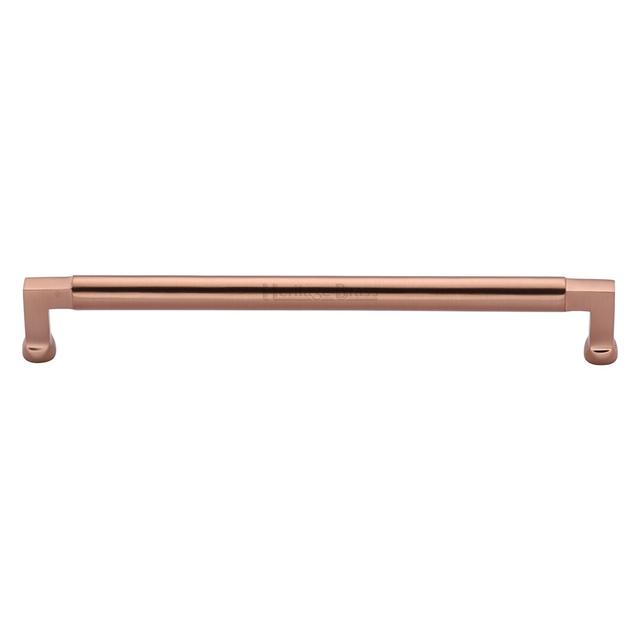 Bauhaus Cabinet Pull Bar Handle Heritage Brass Finish: Satin Rose Gold, Size: 16cm H x 16cm W x 17.6cm D on Productcaster.