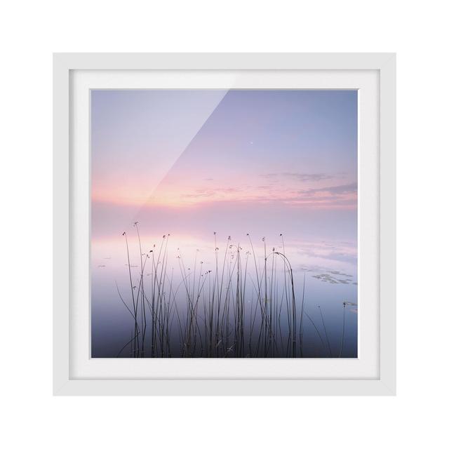 Idyll on the Lake - Picture Frame Photograph Print on Paper East Urban Home Size: 50cm H x 50cm W, Frame Options: Matt white on Productcaster.