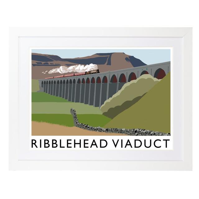 Ribblehead Viaduct by Richard O'Neil - Print East Urban Home Format: White Wood Frame, Size: 33.5 cm H x 43.5 cm W x 2.2 cm D on Productcaster.