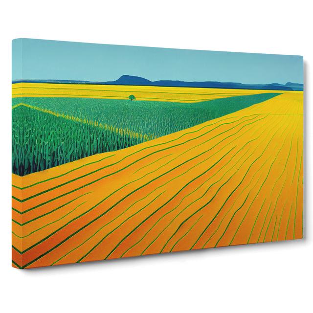 Heavenly Wheat Field - Wrapped Canvas Graphic Art ClassicLiving Size: 50cm H x 76cm W x 3cm D on Productcaster.