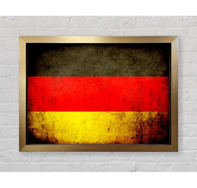 Deutschland Flagge Grunge - Druck Bright Star Größe: 42cm H x 59,7cm B x 3,4cm T on Productcaster.