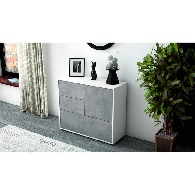 Richas Sideboard Latitude Run Colour (Body/Front): White/Concrete on Productcaster.