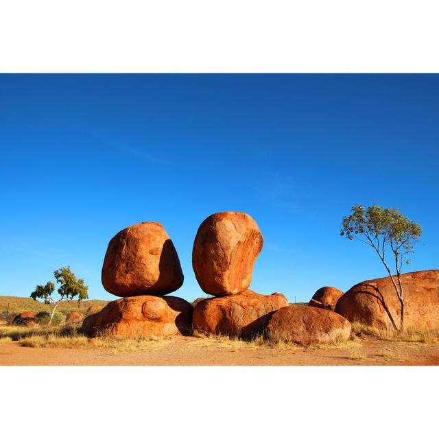 Devils Marbles, Australian by Totajla - Wrapped Canvas Photograph Natur Pur Size: 51cm H x 76cm W on Productcaster.