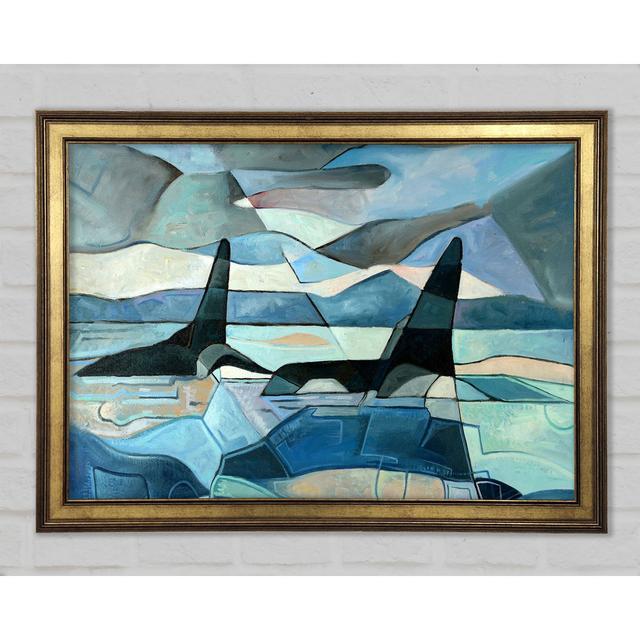 Whale Sail - Single Picture Frame Art Prints Longshore Tides Size: 84.1cm H x 118.9cm W on Productcaster.