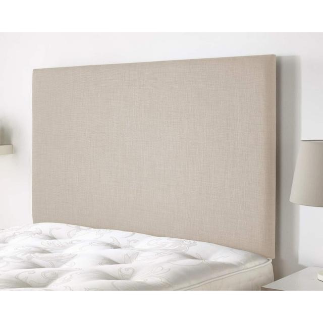 Aimee-Jane Upholstered Headboard 17 Stories Size: Small Double (4'), Colour: Cream on Productcaster.