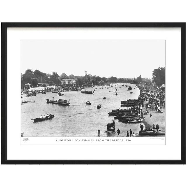 Kingston Upon Thames, From The Bridge 1896 by Francis Frith - Single Picture Frame Print The Francis Frith Collection Size: 28cm H x 36cm W x 2.3cm D on Productcaster.