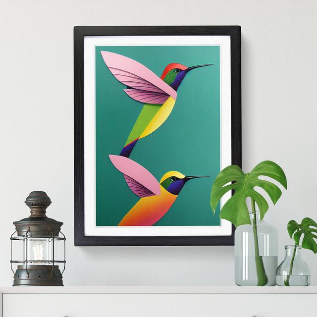 Lenisha Hummingbird Art Vol.3 - Picture Frame Print ClassicLiving Size: 64cm H x 46cm W, Frame Option: Black on Productcaster.