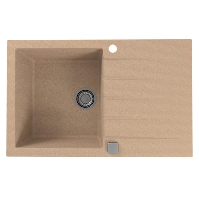 Winona Single Bowl Inset Kitchen Sink (Set of 3) Belfry Kitchen Finish: Beige on Productcaster.