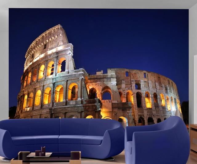 Coliseum by Night 309cm x 400cm Wallpaper East Urban Home Size: 300 cm x 231 cm on Productcaster.