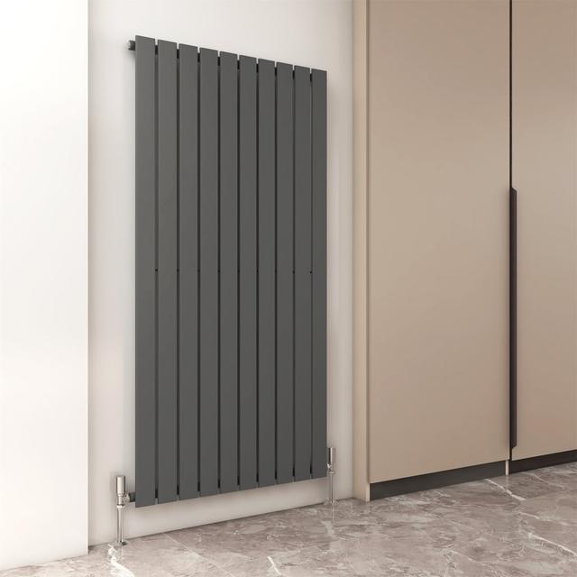 Aarvik Radiator Symple Stuff Size: 1600cm H x 680cm W, Radiator Colour: Grey on Productcaster.