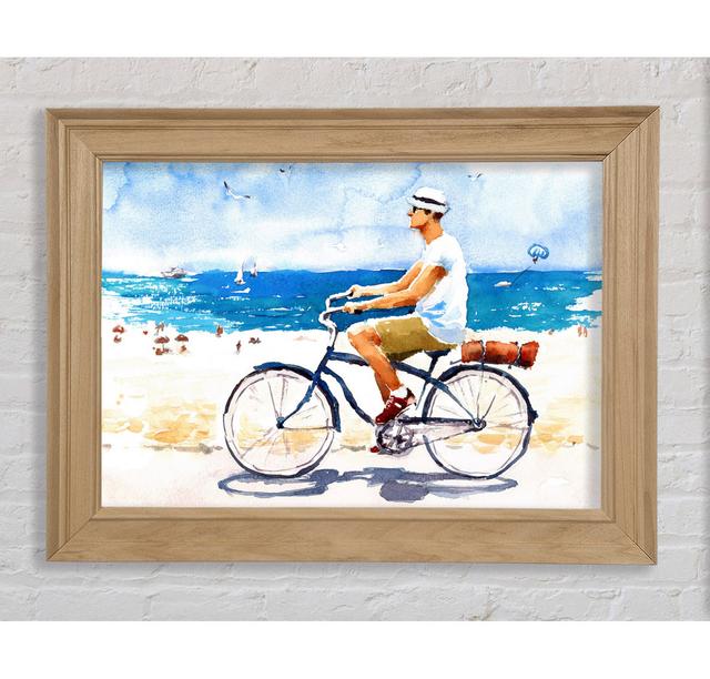 Cycling In Paradise - Print Bright Star Size: 59.7cm H x 84.1cm W x 8cm D on Productcaster.