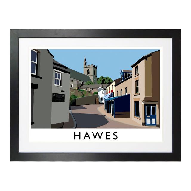 'Hawes' Graphic Art East Urban Home Size: 33.5 cm H x 43.5 cm W x 2.2 cm D, Format: Black Wood Frame on Productcaster.