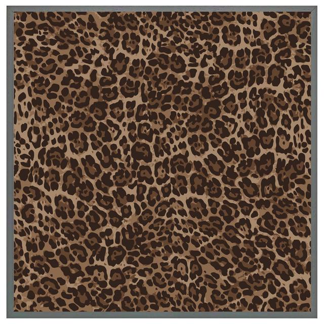 Merom Leopard Print - Single Picture Frame Print Fairmont Park Size: 51cm H x 51cm W x 4cm D, Frame Colour: Grey Framed on Productcaster.