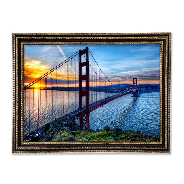 Sunrise At San Francisco Framed Print Highland Dunes Size: 42.1cm H x 59.7cm W on Productcaster.