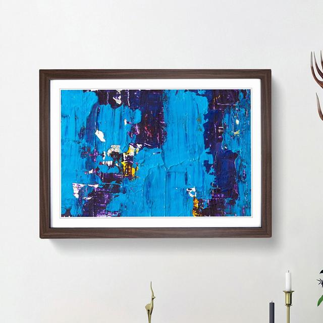 Abstract Art Painting Vol.356 by S.Johnson - Picture Frame Painting Print East Urban Home Frame Option: Walnut Framed, Size: 48cm H x 65cm W x 2cm D on Productcaster.