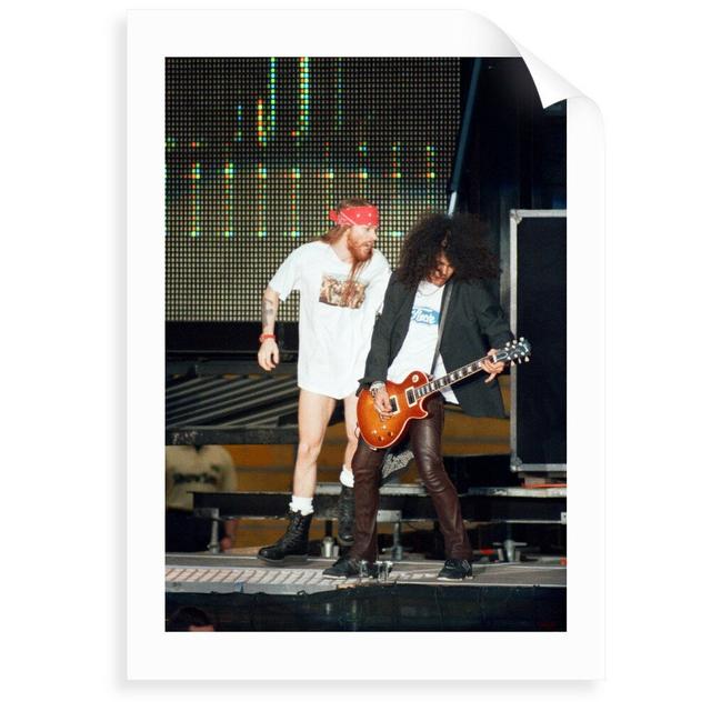 'Guns N' Roses on Stage, 1992' Photograph George Oliver Size: 50 cm H x 40 cm W x 0.2 cm D, Format: Unframed Paper on Productcaster.