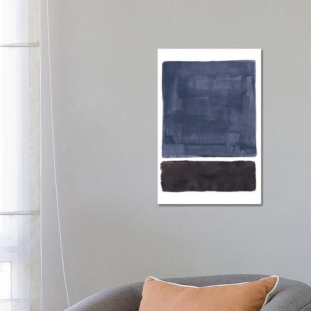 Rothko Remake Midnight Blue by EnShape - Wrapped Canvas Print Metro Lane Size: 66.04cm H x 45.72cm W x 3.81cm D on Productcaster.