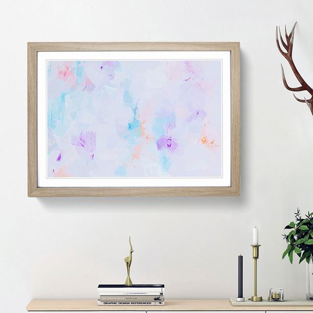 Heart of Passion in Abstract - Picture Frame Painting Print East Urban Home Size: 36cm H x 48cm W x 2cm D, Frame Option: Oak Framed on Productcaster.